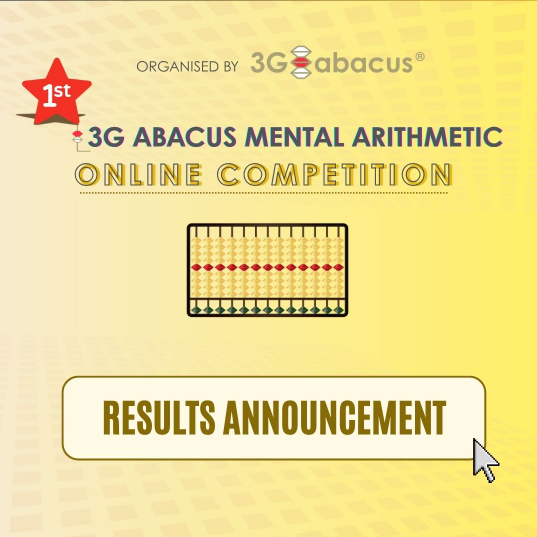 1st 3G Abacus Mental Arithmetic Online Competition 2026